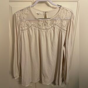 Women’s Plus Lace Detail Blouse